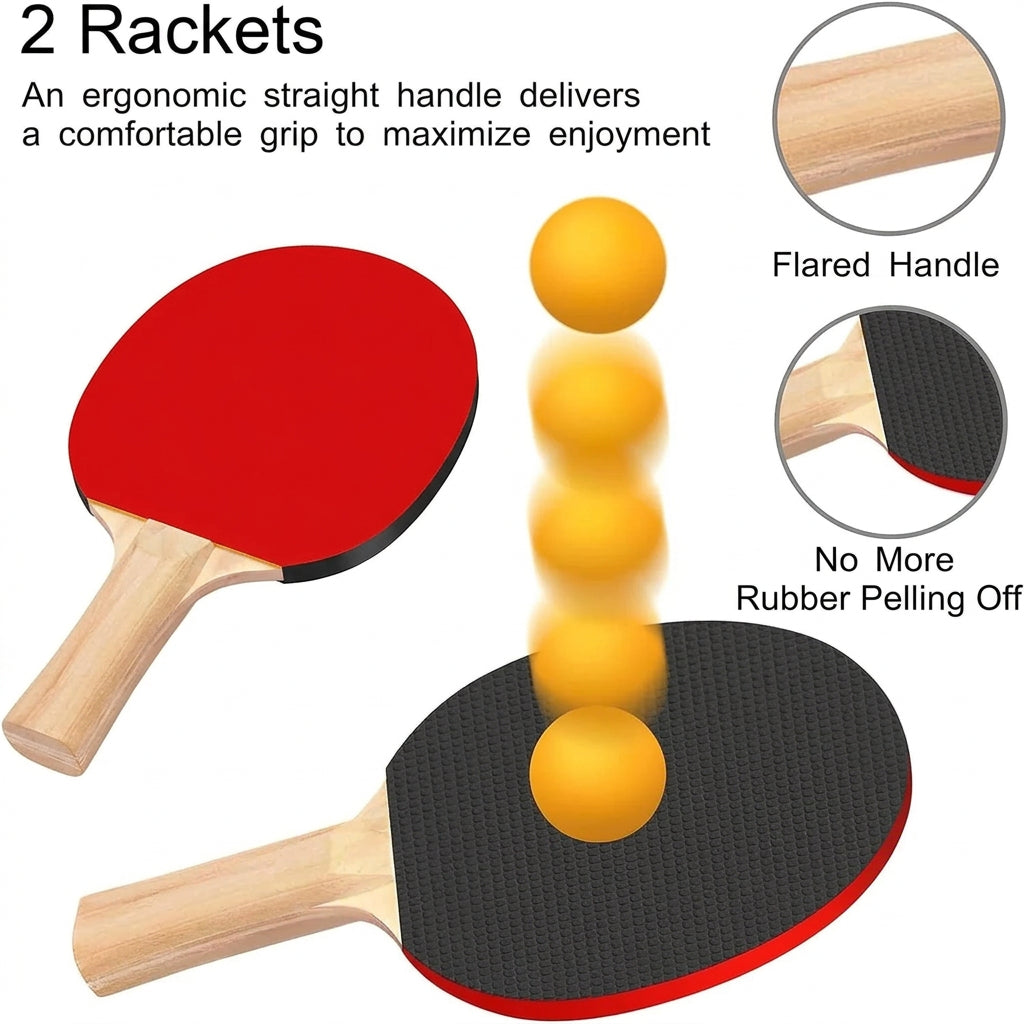 Portable ping pong set